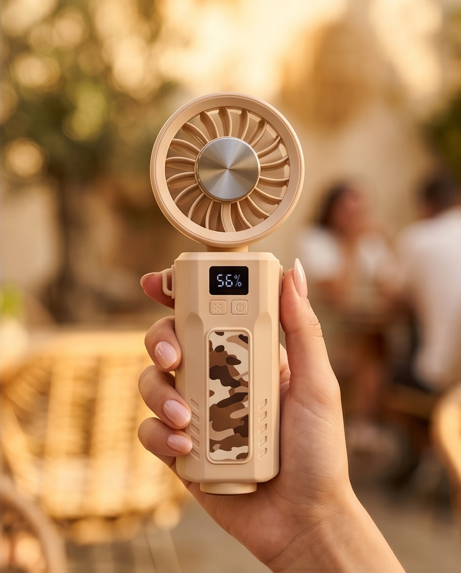 Digital Display High-Speed Portable Mini Fan